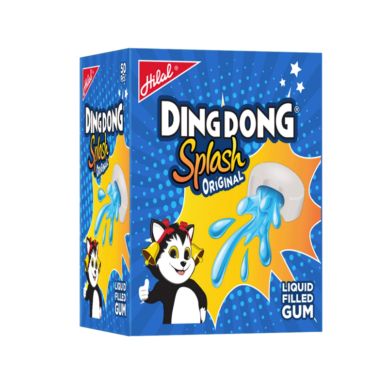 HILAL DING DONG SPLASH ORIGINAL BUBBLE GUM 50`S
